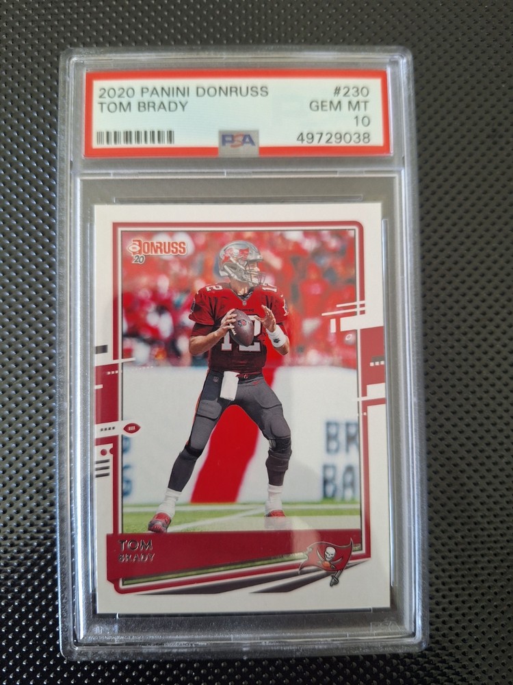 Panini Donruss 2020 Tom Brady #230 Red Jersey PSA 10 Tampa Bay Buccaneers