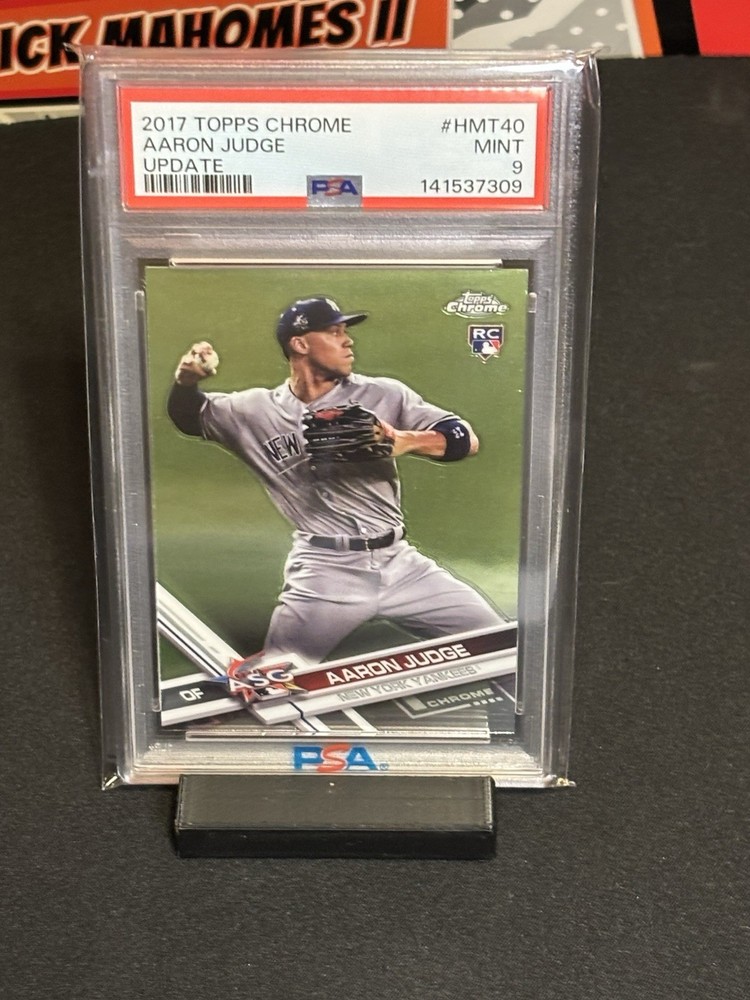 2017 Topps Chrome AARON JUDGE HMT40 Update RC Rookie PSA 9 - MINT - YANKEES MVP