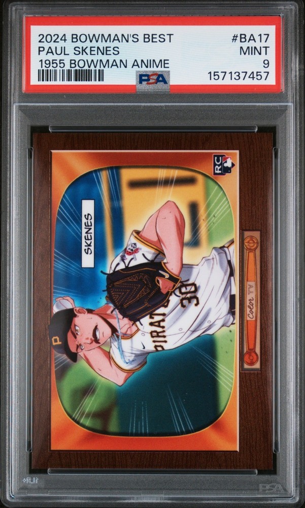 2024 Bowman's Best - 1955 Bowman Anime Paul Skenes #BA-17 (RC) PSA 9 MINT