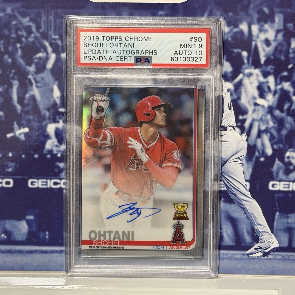 2019 Topps Chrome Update Shohei Ohtani Auto PSA 9 Auto 10 Angels Autograph Card