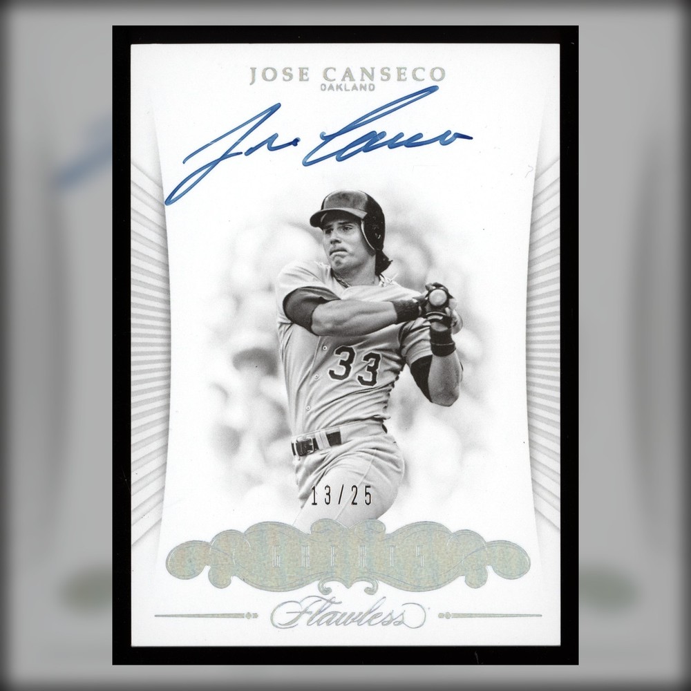 Jose Canseco 2018 Panini Flawless Greats Auto /25