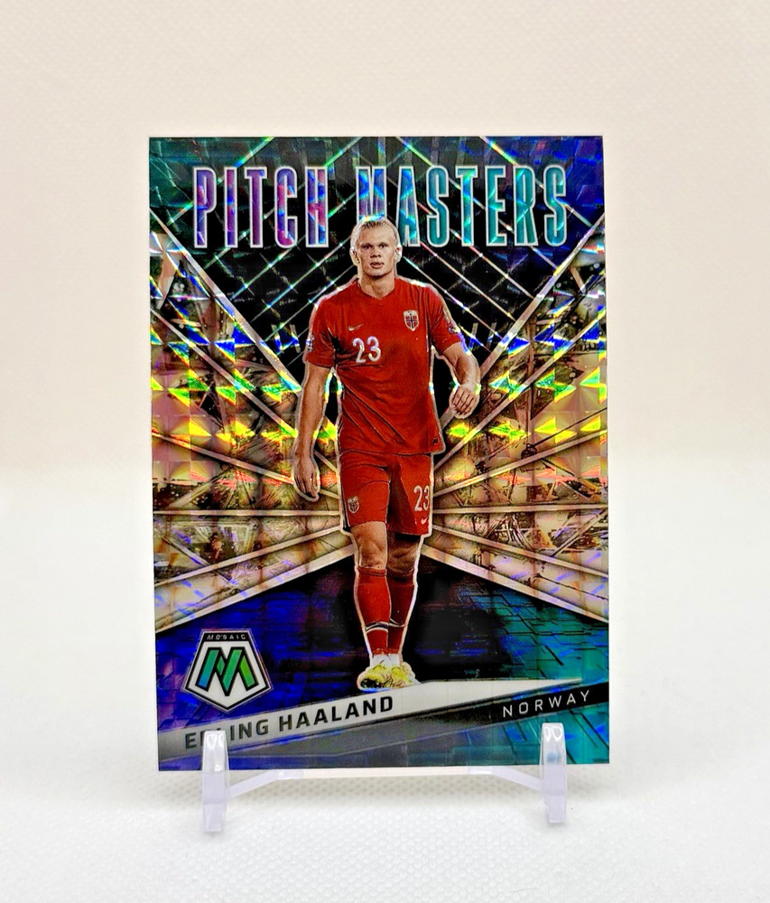 ERLING HAALAND RC MOSAIC PRIZM — 2021-22 Panini Mosaic World Cup PITCH MASTERS