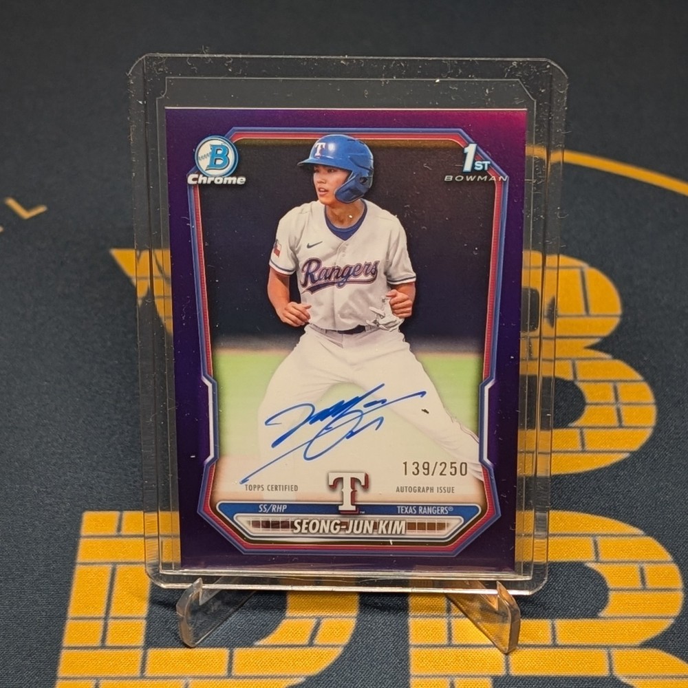 2026 Bowman Chrome Prospect 1st Autograph Seong-Jun Kim Purple Refractor/250 RC