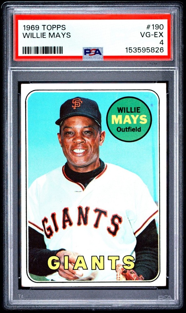 1969 Topps Willie Mays #190 PSA 4