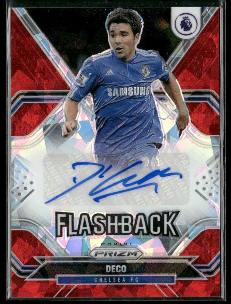 2021-22 Panini Prizm Premier #FB-D Deco Flashback Autographs Prizms Red Ice