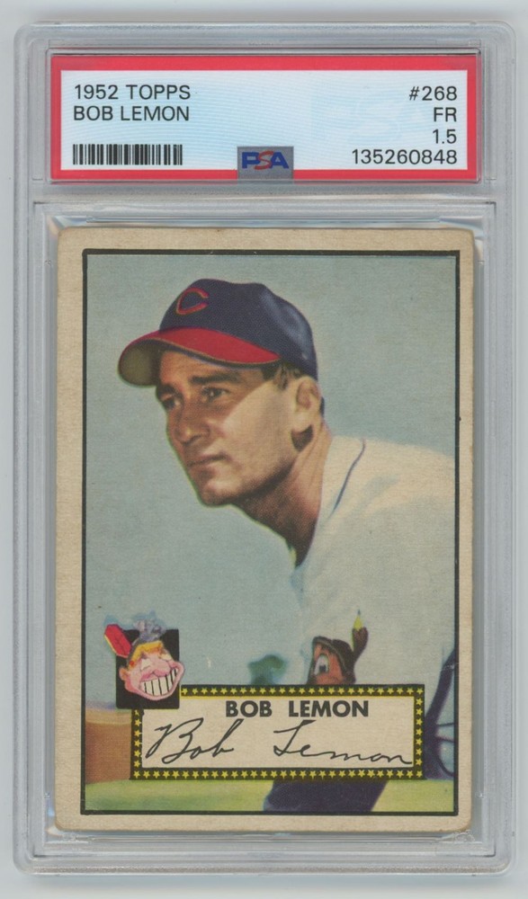 Bob Lemon 1952 Topps PSA 1.5 #268 Cleveland Indians