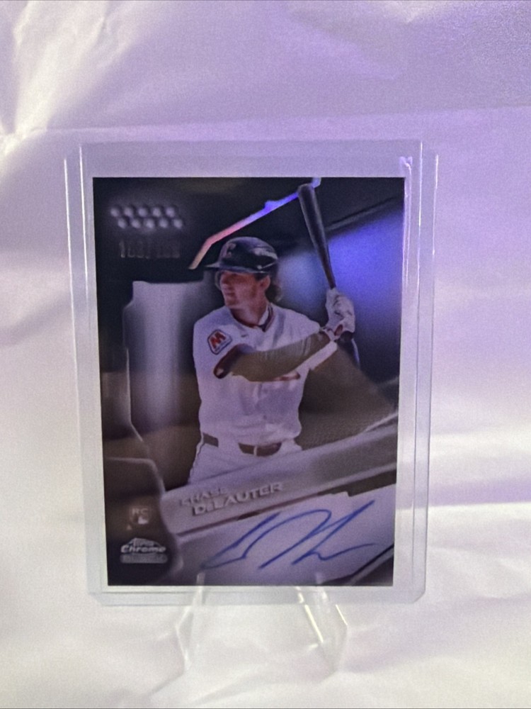 2026 Topps Black Chase DeLauter Cleveland Guardians /199 Purple Auto