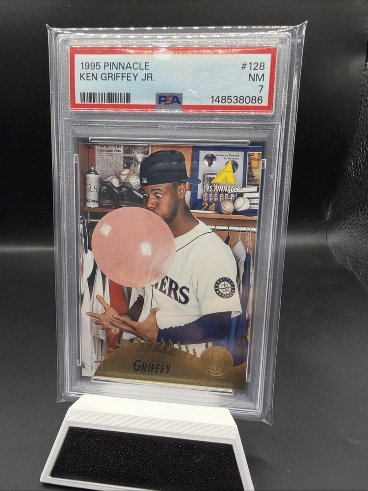 1995 PINNACLE #128 KEN GRIFFEY JR. PSA 8 view 1