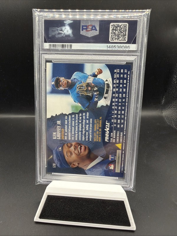 1995 PINNACLE #128 KEN GRIFFEY JR. PSA 8 view 2