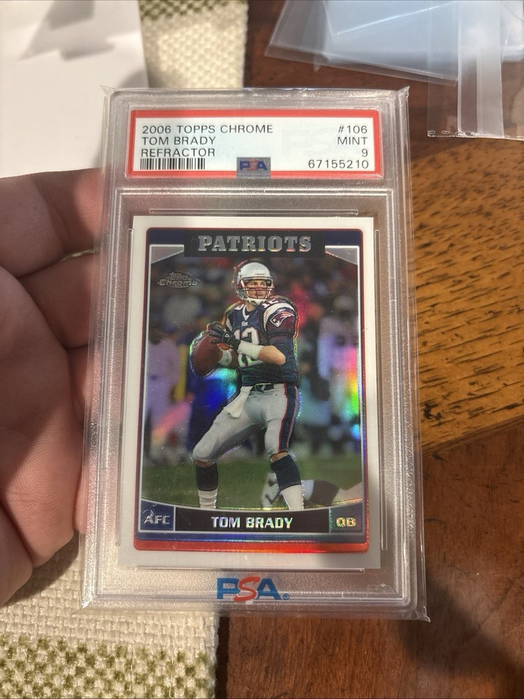 2006 Chrome Tom Brady Refractor #106 PSA 9 Patriots Goat Rare