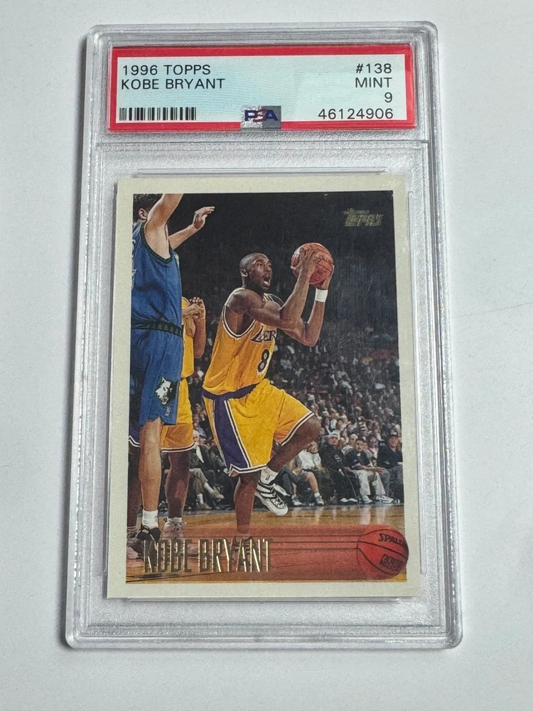 1996-97 Topps Kobe Bryant Rookie PSA 9 Los Angeles Lakers RC #136