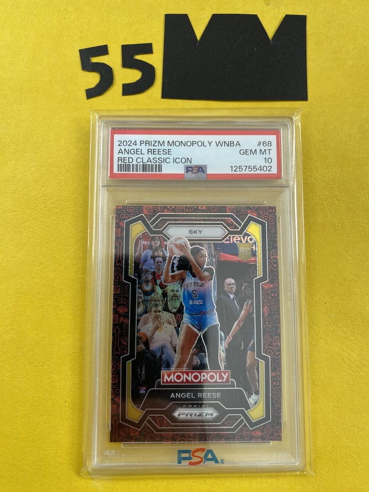Angel Reese Rookie RC PSA 10 2024 Panini Prizm Monopoly WNBA Red Classic Icon#68