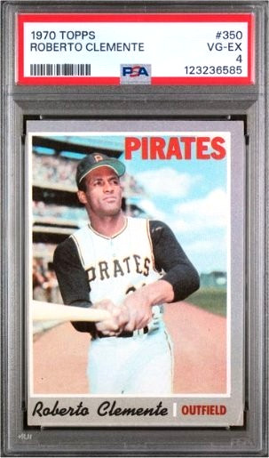1970 Topps Roberto Clemente #350 PSA 4 VG-EX Pittsburgh Pirates HOF Vintage