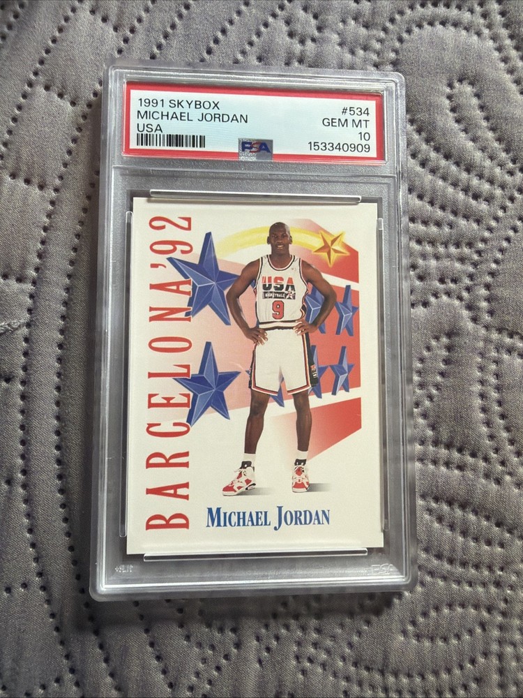 1991 SKYBOX USA #534 MICHAEL JORDAN PSA 10