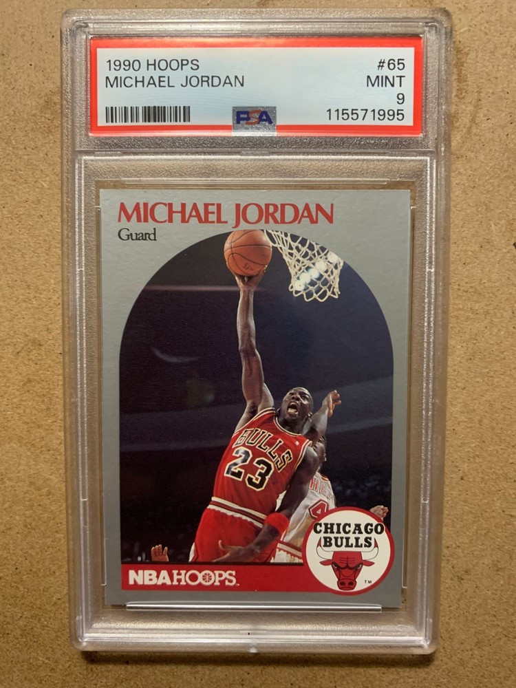 Michael Jordan #65 1990 Hoops PSA 9