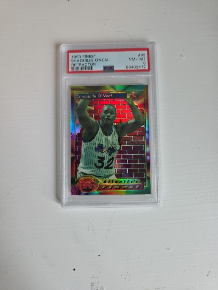 1993-94 Topps Finest - Shaquille O'Neal #99 Refractor PSA 8