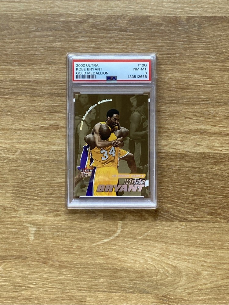 2000-2001 Fleer Ultra Gold Medallion Kobe Bryant #10G PSA 8 Low Pop