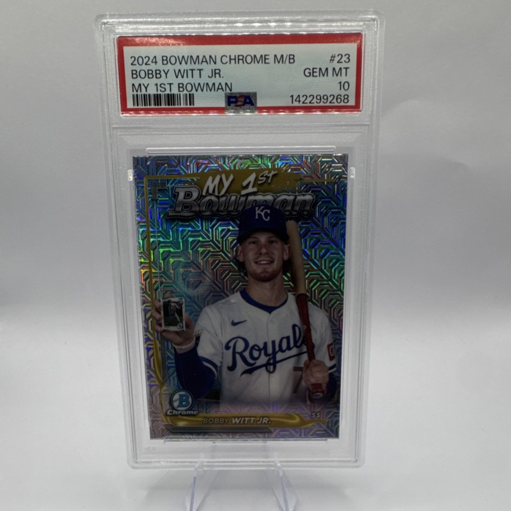 2024 Bowman Chrome My 1st Bowman Mojo Refractor Bobby Witt Jr. PSA 10