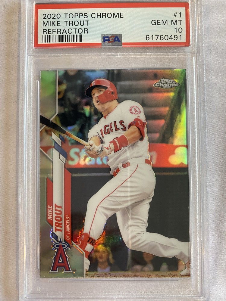 2020 Topps Chrome - Mike Trout #1 Refractor Psa 10