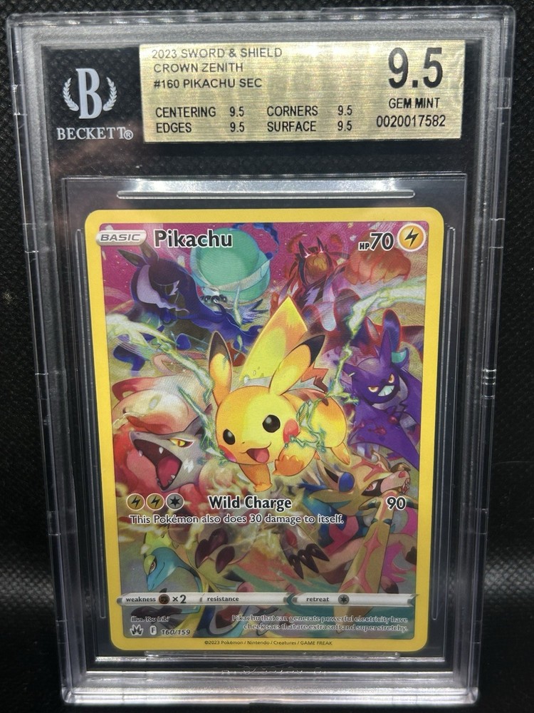 2023 Pokémon Crown Zenith Pikachu 160/159 Secret Rare – BGS 9.5 Gem Mint