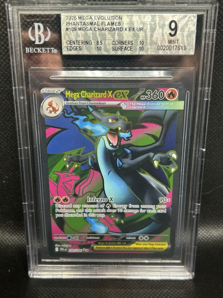 Pokemon Mega Charizard X ex Ultra-Premium Coll. Promo #023 BGS 9 Mint