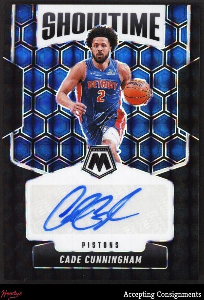 2024-25 Panini Mosaic Showtime Signatures Black #11 Cade Cunningham AUTO 1/1