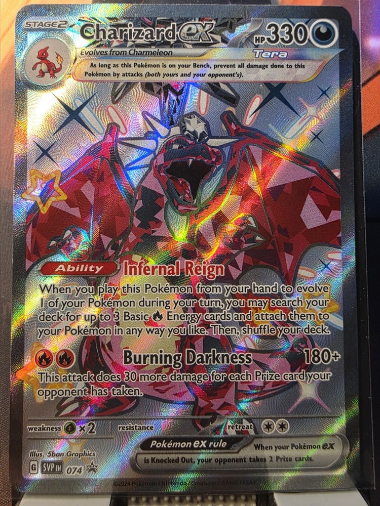 Scarlet & Violet Promo Cards #074 Charizard EX Paldean Fates Tin