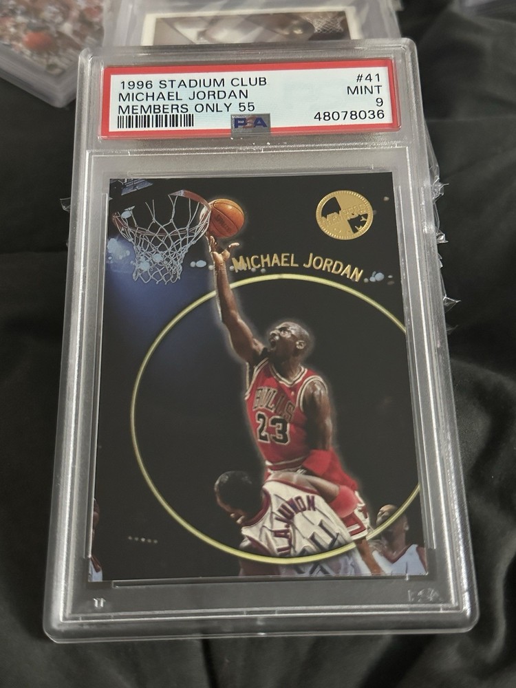 1996 STADIUM CLUB MEMBERS ONLY 55 #41 MICHAEL JORDAN PSA 9 Chicago Bulls NBA