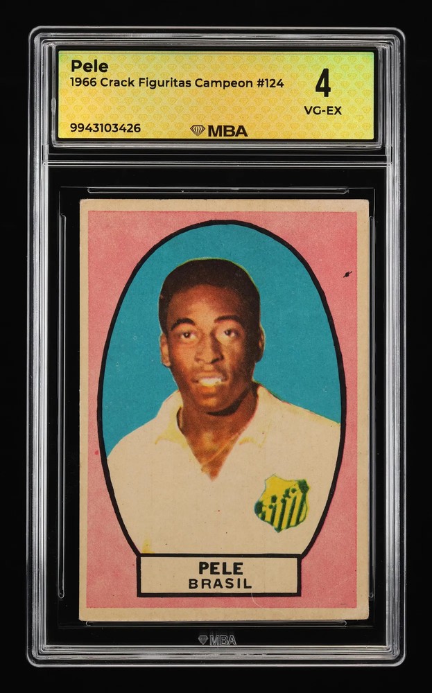 1966 Crack Figuritas Campeon Pele #124 MBA 4