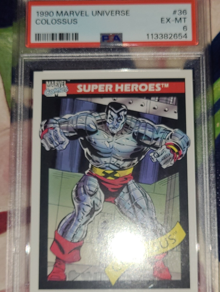 Marvel 90's Marvel Universe Colossus #36 N.P.Card PSA 6 Graded, Electro, Punishr