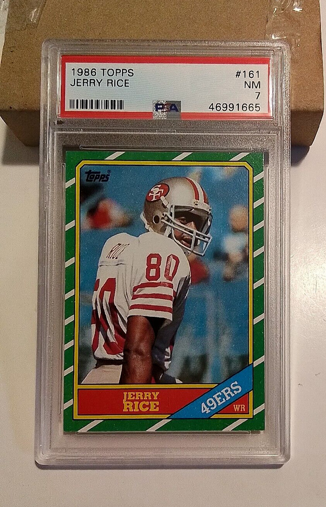 1986 Topps Jerry Rice PSA 7 # 161 Rookie Card RC