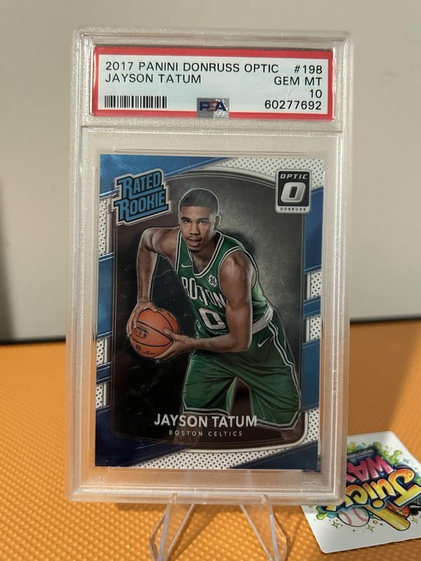 2017-18 Panini Donruss Optic - Rated Rookie Jayson Tatum #198 (RC) view 2