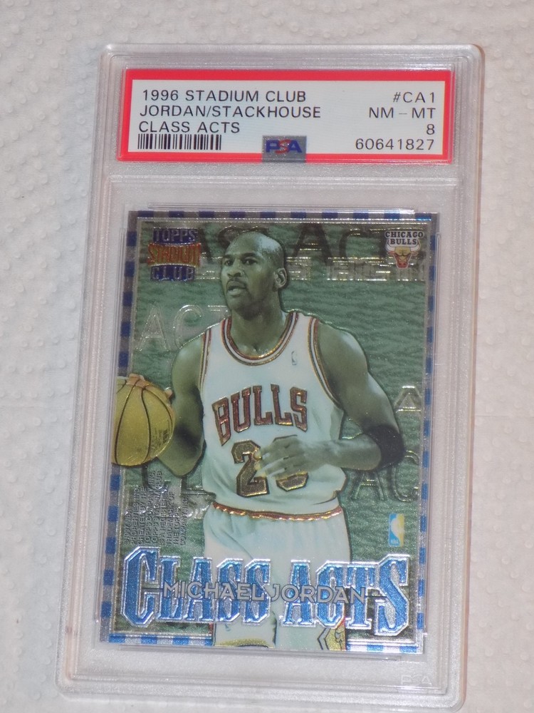 Michael Jordan PSA 8 NM/MT 1996 Stadium Club Class Act #CA1