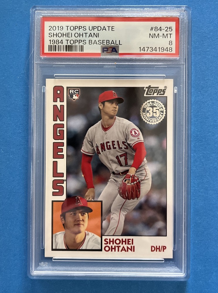 Ohtani 2019 Topps Update RC ERROR Card  84-25 Collectible PSA  8 Graded 1984