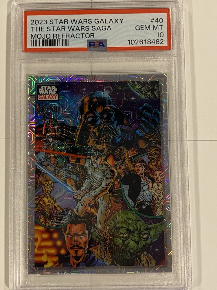 2023 TOPPS CHROME STAR WARS GALAXY #40 Star Wars SAGA /50 PSA 10 MOJO Refractor