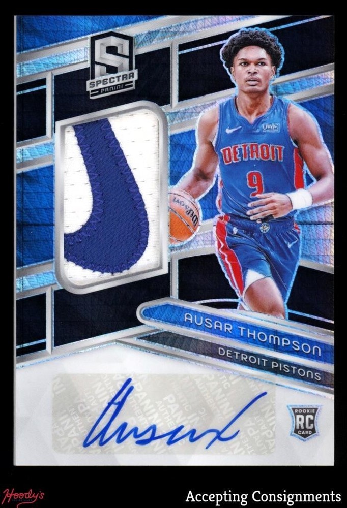 2023-24 Panini Spectra Black Ausar Thompson RPA ROOKIE NIKE LOGO PATCH AUTO 1/1