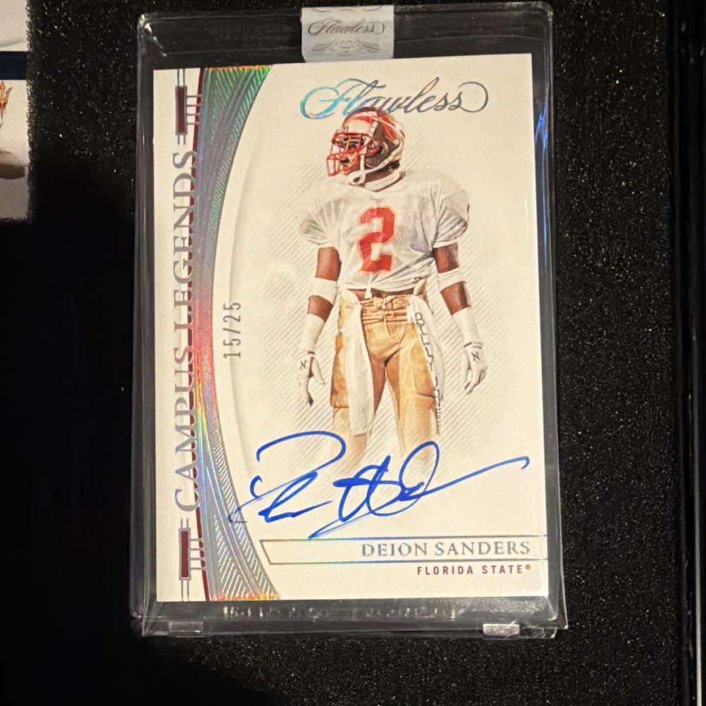 Panini 2023 Flawless Collegiate Campus Legends Deion Sanders Auto /25 CLS-9 FSU