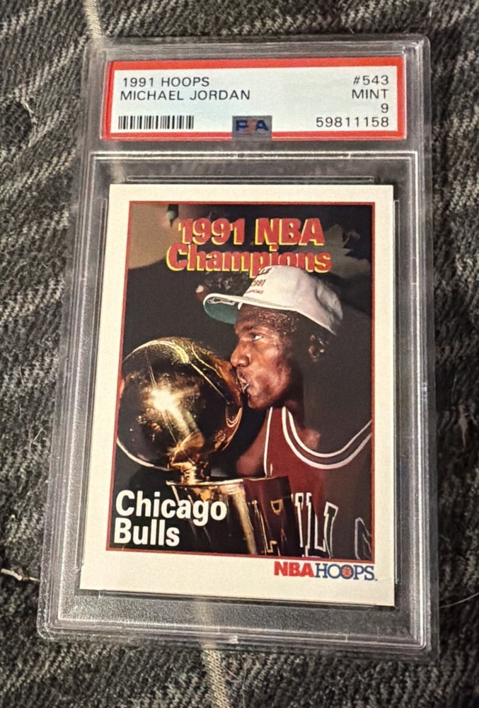 1991 HOOPS #543 MICHAEL JORDAN PSA 9