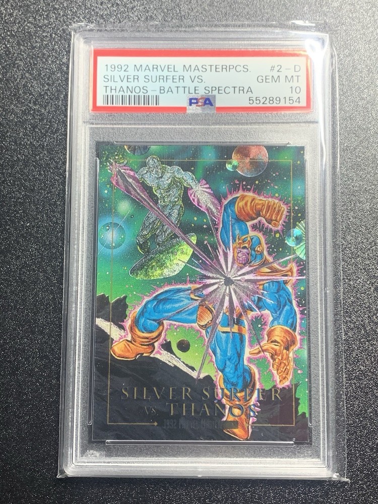 1992 Marvel Masterpieces Silver Surfer vs Thanos 🔥 Battle Spectra PSA 10 🔥