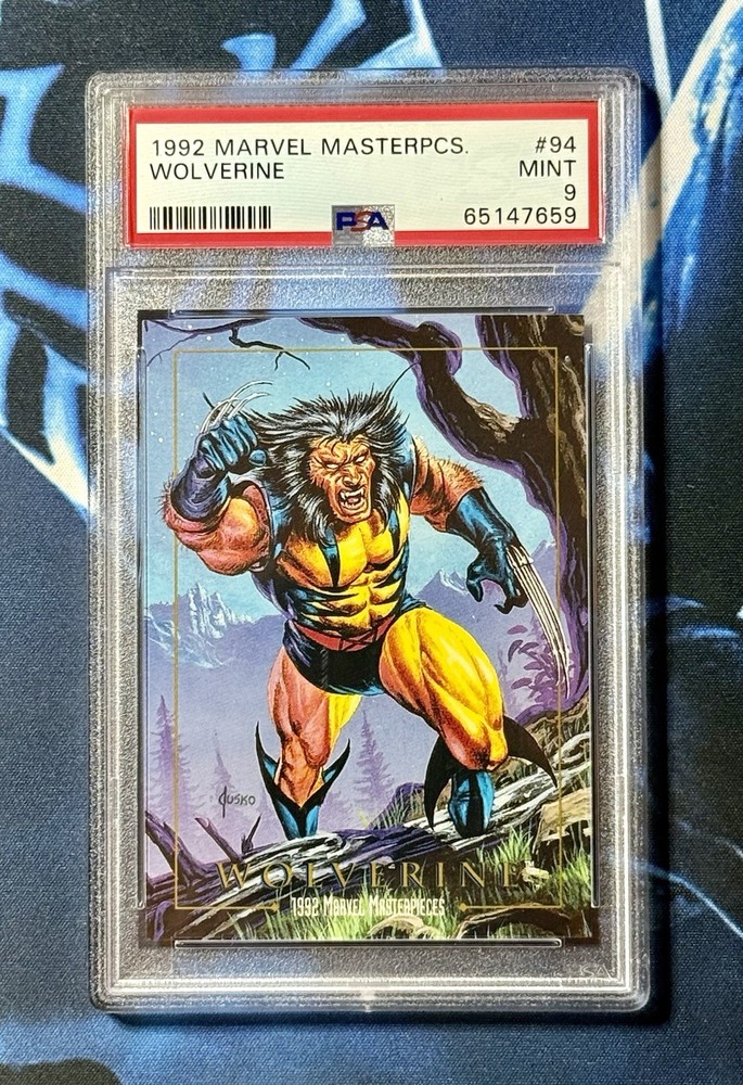 1992 Marvel Masterpieces #94 Wolverine Jusko PSA 9