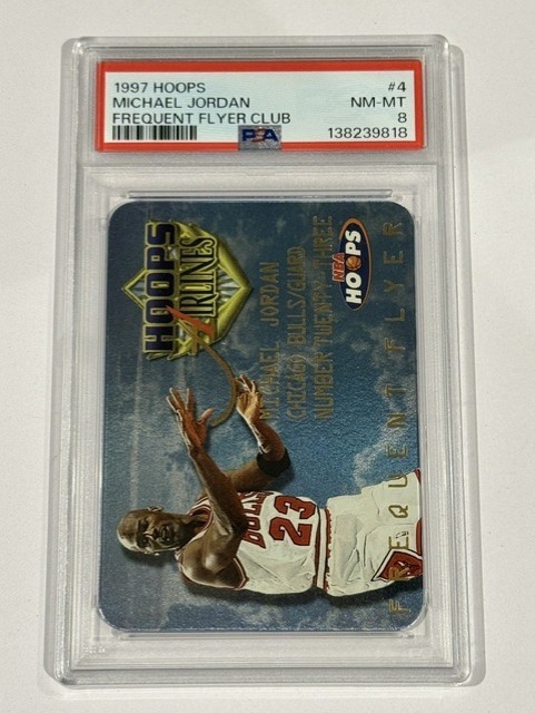 1997 Hopps Frequent Flyer Club - Michael Jordan #4 PSA 8