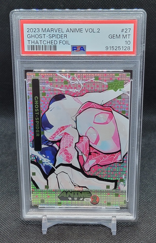 2023 Marvel Anime Volume 2 #27 Ghost-Spider Thatched Foil - PSA 10 GEM MINT!