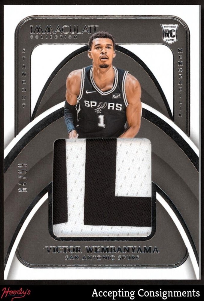 2023-24 National Treasures Victor Wembanyama RC Rookie LETTER PATCH 64/99 SPURS