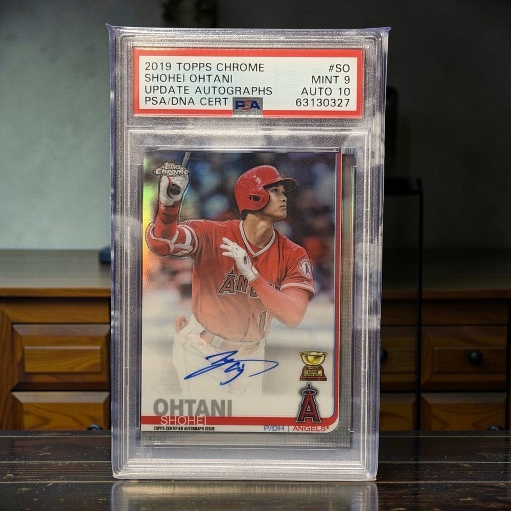 2019 Topps Chrome Update Shohei Ohtani Auto PSA 9 PSA/DNA Auto 10