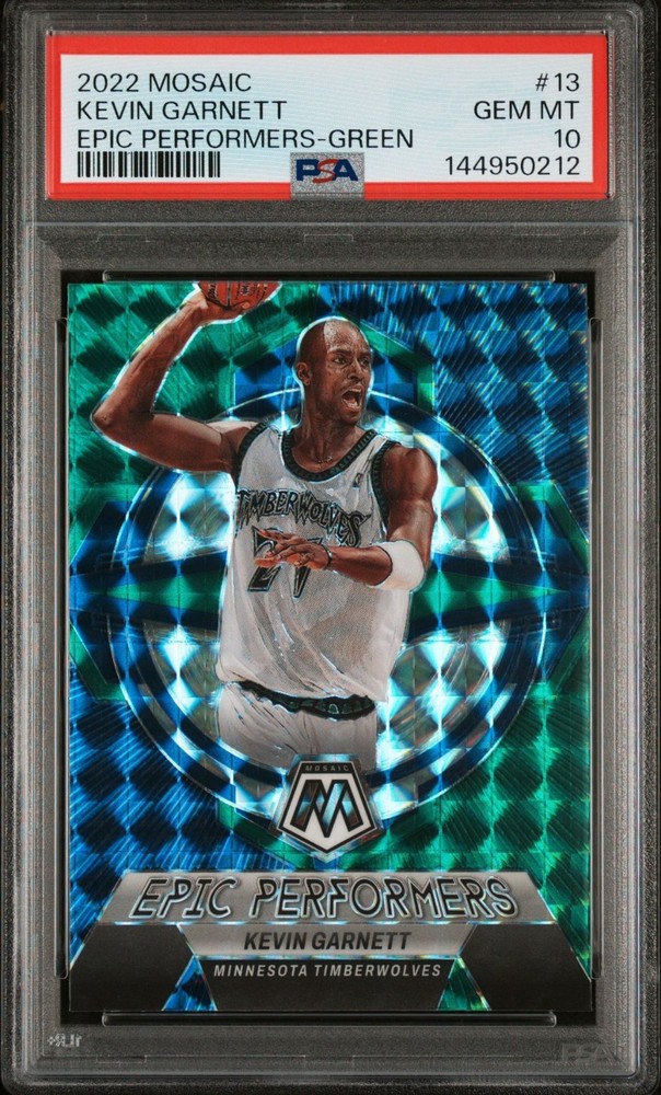 2022 Panini Mosaic 13 Kevin NBA Epic Performers Green  PSA 10