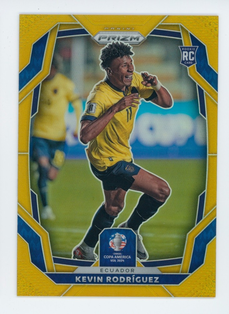 2024 Kevin Rodriguez Panini Prizm Copa America Gold Ecuador Rookie Card 3/10 view 1