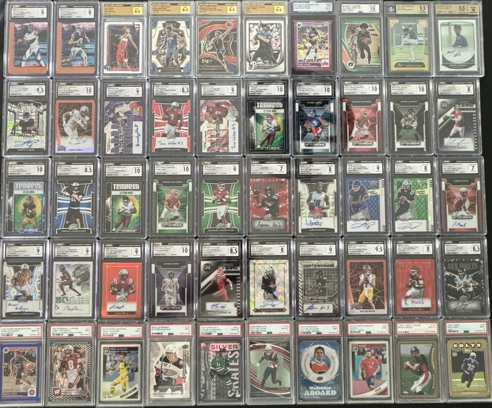 110 Card Multi-Sport Graded, Patch Auto, Gold, Numbered & Or Parallel/Insert Lot