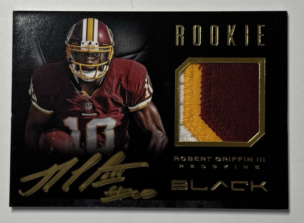 2012 Panini Black Robert Griffin III RG3 Rookie Patch Auto /99 Redskins RC SSP