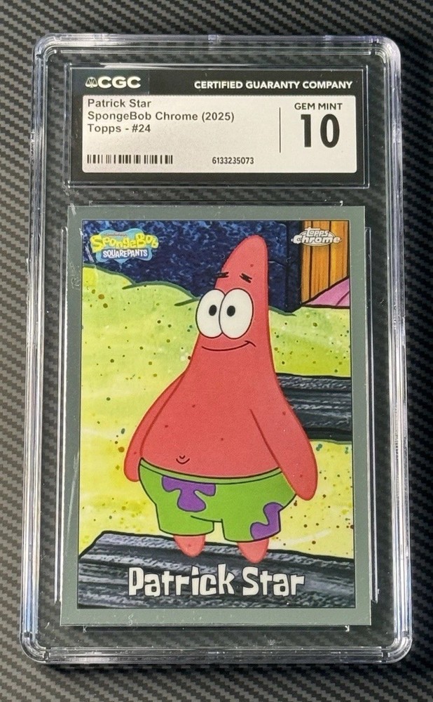 [CGC GEM MINT 10] PATRICK STAR - 2025 Topps Chrome SpongeBob SquarePants 25th 24