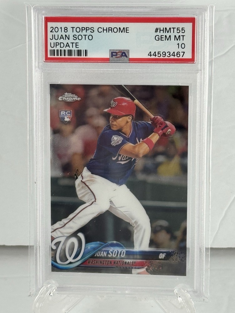 2018 Topps Chrome Update- Juan Soto- HMT55- PSA 10 Gem Mint- Rookie Card- RC